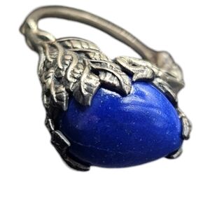 Lapis Lazuli Peacock Ring